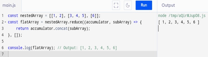 flattening an array of arrays
